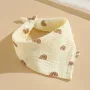Baby Pure Cotton Gauze Bib – Rainbow Design