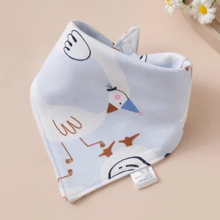 Blue Goose Baby Triangle Cotton Bib