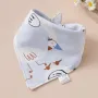 Blue Goose Baby Triangle Cotton Bib