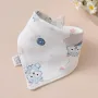 Cartoon Dragon Baby Triangle Cotton Bib