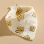Baby Pure Cotton Gauze Bib – Bow Rabbit Head