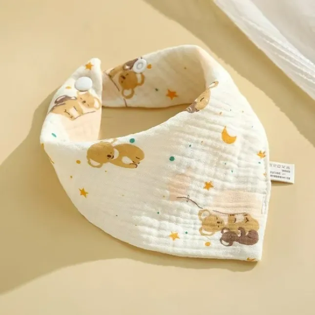 Baby Pure Cotton Gauze Bib – Koala Design
