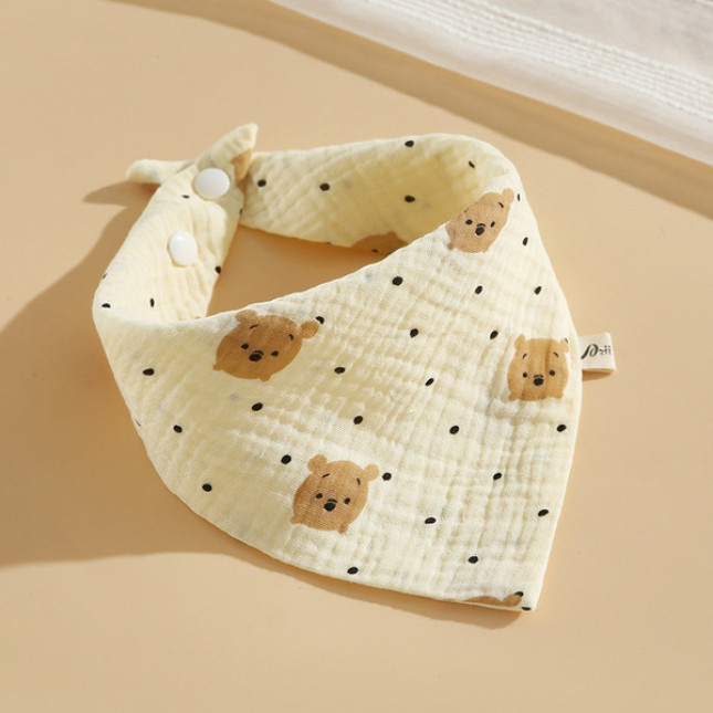 Baby Pure Cotton Gauze Bib – Little Bear