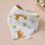 Giraffe Baby Triangle Cotton Bib