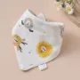 Lion Baby Triangle Cotton Bib