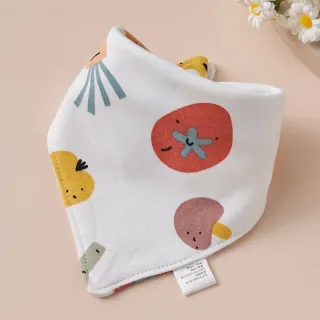Red Tomato Baby Triangle Cotton Bib