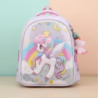 Children’s School Backpack – Crown unicorn Bag for Kids (Purple)