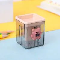 Bow Bear Cartoon Double Hole Pencil Sharpener – Portable