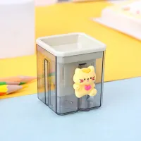 Bowknot Kitten Cartoon Double Hole Pencil Sharpener – Portable