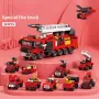 Special Firetruck — 10-in-1 Building Blocks Box