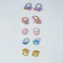 Kids Crown Cloud Hair Rubber Band – Colorful Noble Set (10 Pcs)