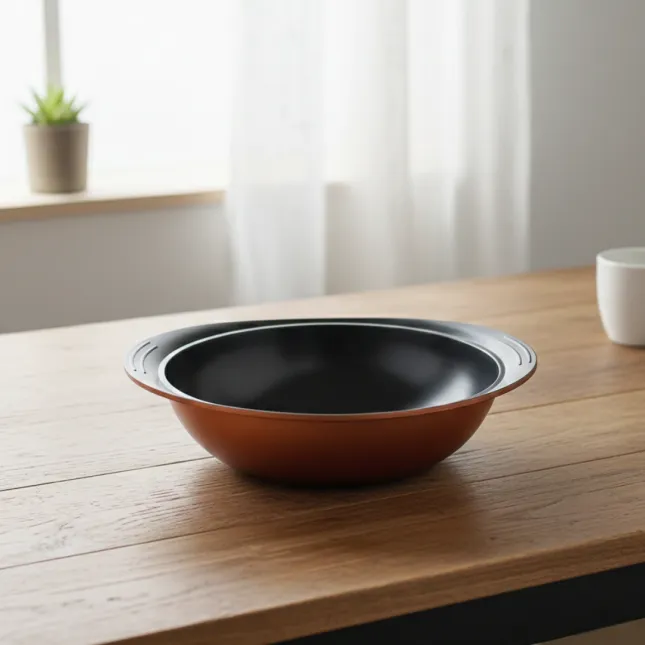 28 cm Karai FC Coat with Lid – Non-Stick Deep Pan for Curries & Frying