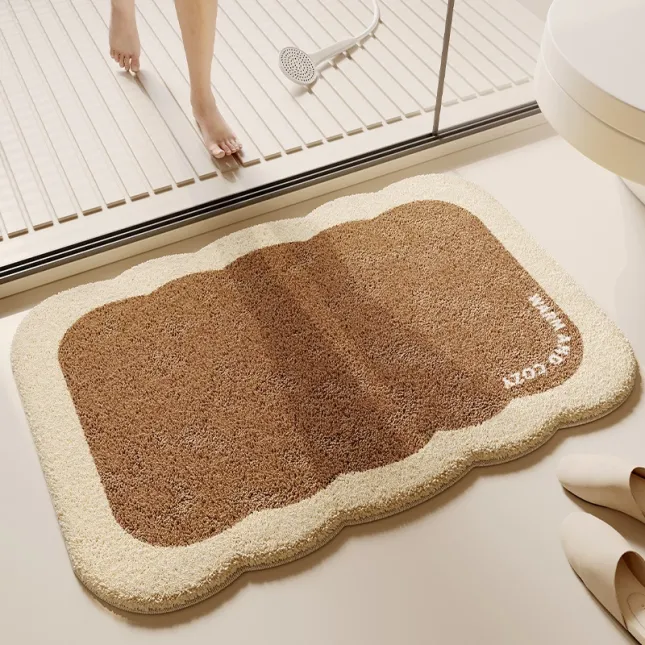 Coco cola Premium Thick Plush Imitation Cashmere Bathroom Floor Mat