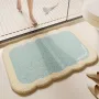 Fluffy Plush Bath Mat 40×60cm | Blueberry Print | Soft Non-Slip Absorbent Bathroom Rug