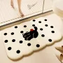 Little black cat Premium Thick Plush Bathroom Floor Mat