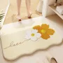 Orange sunny Premium Thick Plush Imitation Cashmere Bathroom Floor Mat
