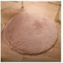 Round Fluffy Shaggy Rug — 100 cm Diameter