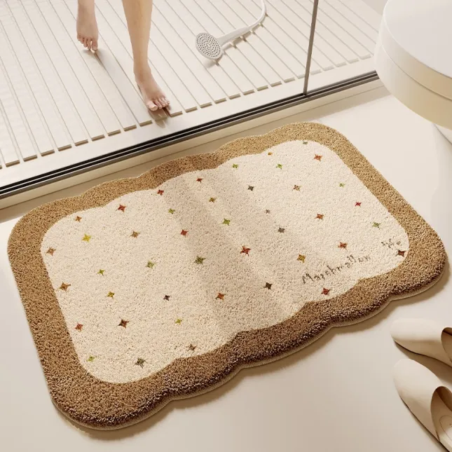 Stars and music Premium Thick Plush Imitation Cashmere Bathroom Floor Mat