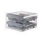 32-Grid Double Layer Drawer-Type Egg Storage Box – Transparent PET