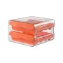32-Grid Double Layer Drawer-Type Egg Storage Box – Transparent PET