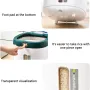 Airtight Rice Storage Container 10kg with Measuring Cup & Push Button Lid