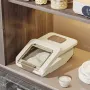Airtight Rice Storage Container with Flip Lid & Measuring Cup – Cabinet Rice Dispenser Box