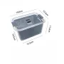 Double-Layer Vegetable & Fruit Washing Basket - Gray