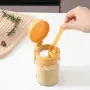 Flip-Top Sealed Glass Seasoning Bottle with Spoon – Moisture-Proof