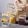 Food-Grade Airtight Transparent Storage Jar – Kitchen Dry Goods Container