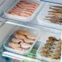 Japanese Style Fish & Seafood Fresh-Keeping Storage Box (Refrigerator Freezer Sealed Container)