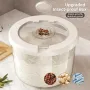 Large Capacity Flip-Top Rice Storage Container – Airtight Moisture & Insect Proof Rice Bucket with Anti-Pest Box (10kg/15kg/25kg)