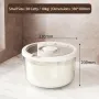 Large Capacity Flip-Top Rice Storage Container – Airtight Moisture & Insect Proof Rice Bucket with Anti-Pest Box (10kg/15kg/25kg)