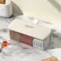 Multi-Grid Kitchen Seasoning Box - (Three grids + Three spoons)