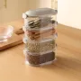 Oval 4-Layer Sealed Spice Storage Box – Stackable & Moisture-Proof