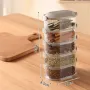Oval Stackable Sealed Spice Storage Box — Food Grade Kitchen Seasoning Container | 4 & 5 Layer