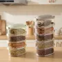 Oval Stackable Sealed Spice Storage Box — Food Grade Kitchen Seasoning Container | 4 & 5 Layer
