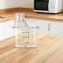 Portable Pet & Kitchen Food Storage Jar – Moisture-Proof (Gray)