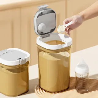 Premium Airtight Milk Powder & Grain Storage Jar with Measuring Spoon