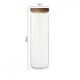 Stackable Glass Storage Jar with Acacia Wood Airtight Lid — Kitchen Canister for Coffee, Spices, Grains & Pantry Food