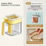 400ml Glass Seasoning Jar with Spoon & Handle – One-Press Open Lid, Moisture-Proof Sealed Spice Container