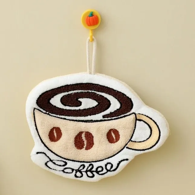 Coffee Cup design Hand Towel