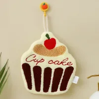Korean Style Cup Cake Hand Towel – Water-Absorbent Coral Fleece