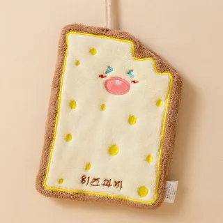 Korean Style Cheese Cookies Hand Towel – Water-Absorbent Coral Fleece