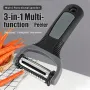 3-in-1 Multi-Functional Vegetable & Fruit Peeler with Rotating Blade Head