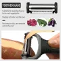 3-in-1 Multi-Functional Vegetable & Fruit Peeler with Rotating Blade Head