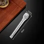 304 Stainless Steel Square Food Clip Tong with Light Handle — BBQ, Grilling & Kitchen | Small / Medium / Large