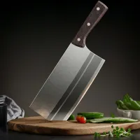 Hand-Forged 30Cr13 Stainless Steel Chinese Cleaver – 15° Sharp Edge Household Bone Chopping Knife