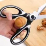 Multi-Function Stainless Steel Kitchen Scissors (Panda Design)