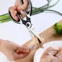 Multi-Function Stainless Steel Kitchen Scissors (Panda Design)