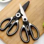 Multi-Function Stainless Steel Kitchen Scissors (Panda Design)